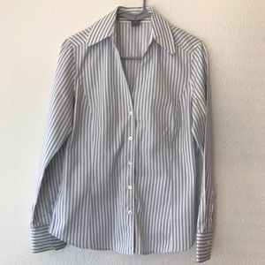 Ann Taylor • Button Down • Stripped • Size 8